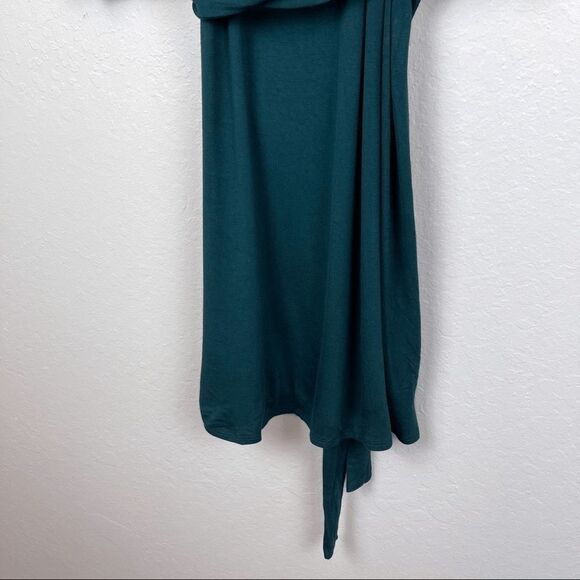 ANTHROPOLOGIE MAEVE Ceres Ruched Green Dress XXS - Picture 6 of 9